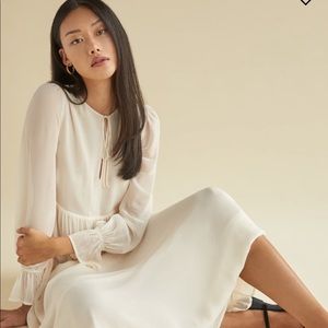 Reformation Chive Dress (Ivory) Large